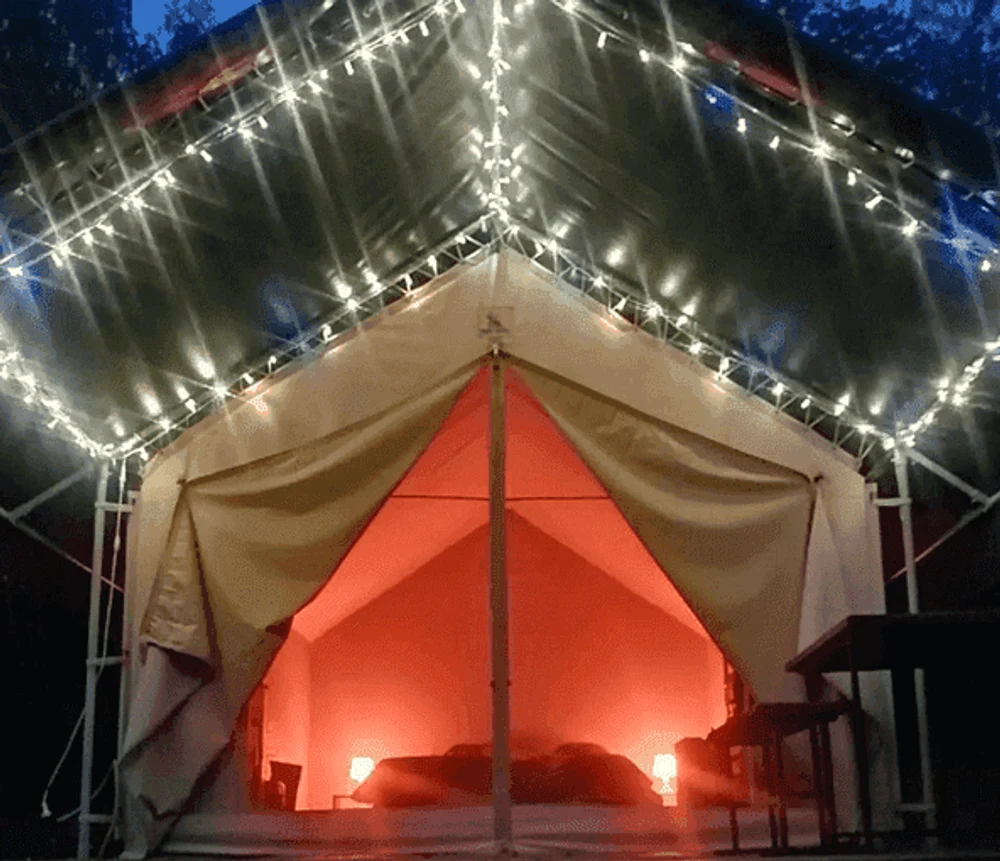 Сафари тенты для размещения в летний период.