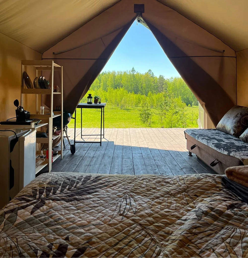 Сафари тенты для размещения в летний период.